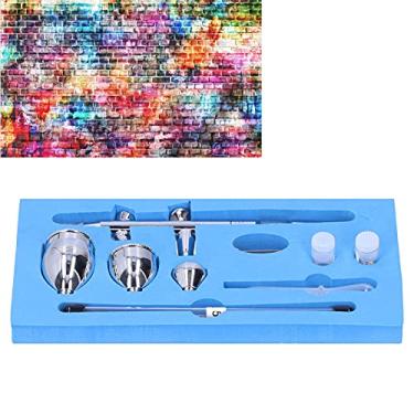 Imagem de Kit de pintura de aerógrafo, pistola de pulverização Kit de aerógrafo Mini portátil para unhas para decoração de bolos para maquiagem para artesanato