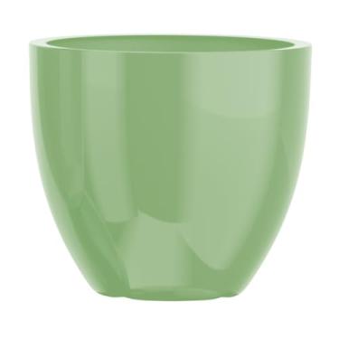 Imagem de Vaso Fibra De Vidro Grande 57cm Tipo Vietnamita Viena (Verde Claro)