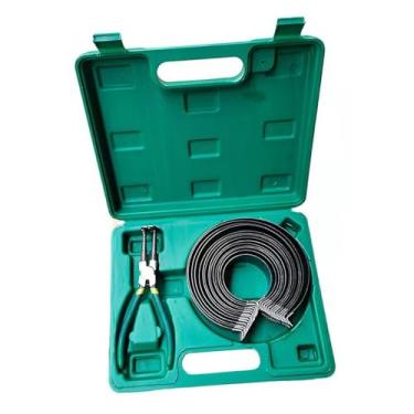 Imagem de QccHieUs Alicate de Pistão, Ferramenta de Instalação de Cilindro, Multiuso com Bolsa de Transporte, Conjunto de Anel de Pistão, Ferramenta de Aperto para Garag