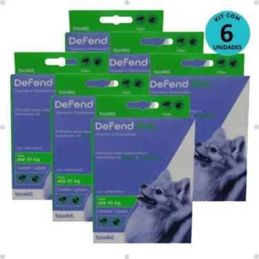 Imagem de Kit 6 Defend Pro Cães (até 10kg) - Biovet