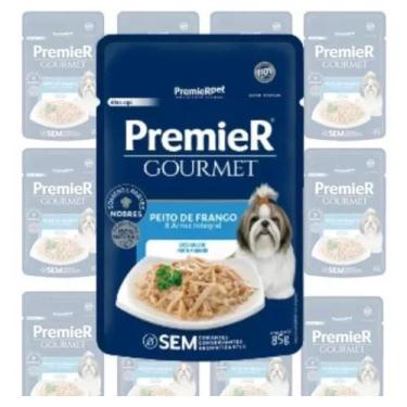 Imagem de Premier Gourmet Cães Ad Pequeno Porte Frango 85 Gr (20 Un) - 14980