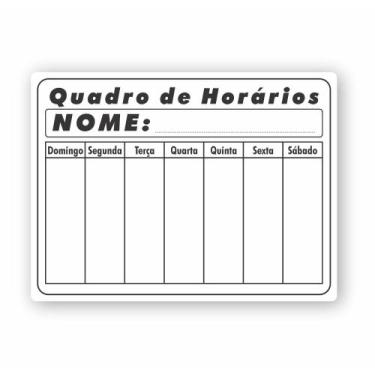 Imagem de Quadro Planejamento Mensal - Planner - Horario 01 - Micro Oficina
