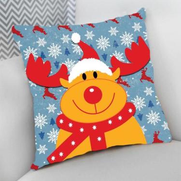 Imagem de Almofada Decorativa Personalizado Natal Boas Festas Final do Ano - Del