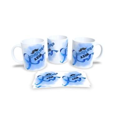 Imagem de Canecas Branca de Porcelana Personalizadas Novembro Azul - Estampa Sub