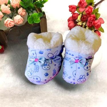 Imagem de Kit com 3 Pantufas de Bebê Infantil Forrada com Lã de Ovelha (Sherpa) 