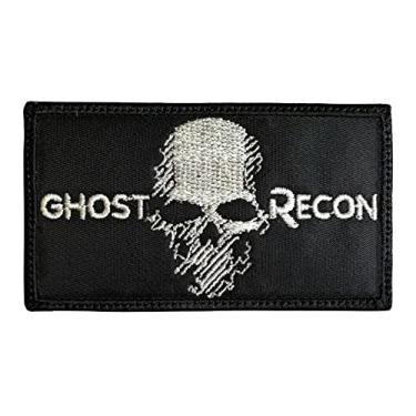 Imagem de Emblema de caveira Ghost Recon Wildlands - Engraçado tático militar moral bordado com gancho de fixação