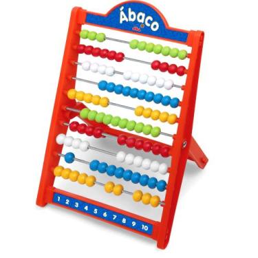 Imagem de Ábaco Escolar C/ 100 Bolinhas 512 - Elka Brinquedos
