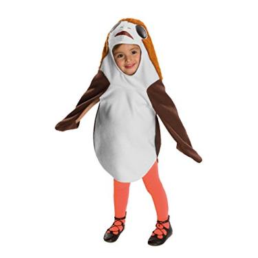 Imagem de Rubies Fantasia infantil oficial de Porg Star Wars da Disney, tamanho infantil, altura de 94 cm, Dia das Bruxas