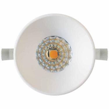 Imagem de Mini spot led redondo embutir recuado 3w branco quente 3000k branco em