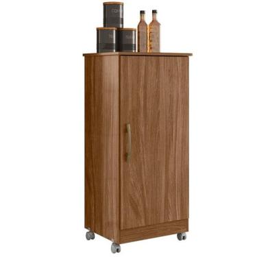 Imagem de Armário Multiuso Lírio 49cm 1 Porta Naturale Moval, Naturale