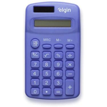 Imagem de Calculadora de Bolso 8 Dígitos CB1485A Solar Azul - ELGIN