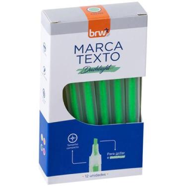 Imagem de Caneta Marca Texto Dashligth Verde Fluorescente Caixa com 12 - BRW