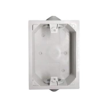 Imagem de Caixa Embutir 4x2 Aquatic Pial Legrand S/ Tampa c/ 2 Embute