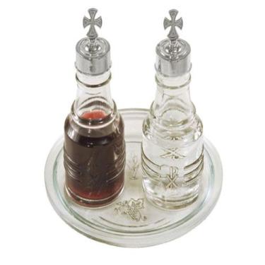 Imagem de Galheta De Vidro Para Missa - Magazine, Niquelada