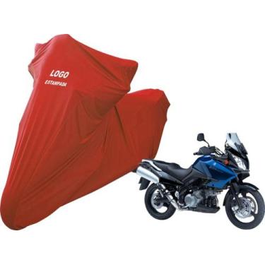 Imagem de Capa Protetora Para Cobrir Moto Suzuki DL 1000 Não Risca - Mz, Vermelh