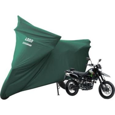 Imagem de Capa De Tecido Helanca Lycra Moto Kawasaki D Tracker X - Mz, Verde
