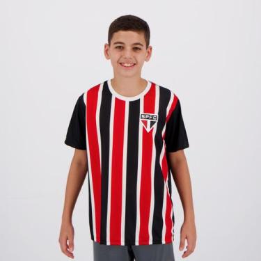 Imagem de Camisa São Paulo Change Infantil Preta - Braziline, 10 ANOS