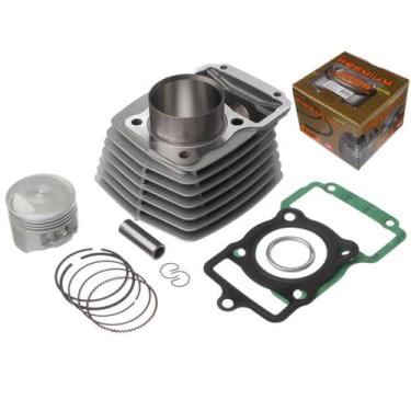 Imagem de Kit Cilindro completo KMP - Anéis RIK - Cg 125 1992 a 1999