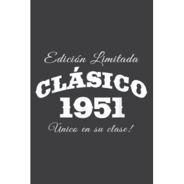 Imagem de 1951 Classic Limited Edition in Spanish Language Meme: Notebook Journal with 6" x 9", 120 Pages For Lady, Girls And Women. Perfect Possum Blank Lined Notebook Journal Gift Ideas.