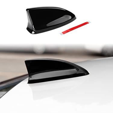 Imagem de Spotrim Acessórios Civic de 11ª geração, cobertura de antena para decoração de barbatana de tubarão, compatível com Honda Civic 2022 2023 2024 2025 2026 (preto brilhante)
