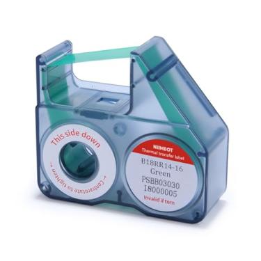 Imagem de NIIMBOT Fita de etiquetagem compatível, fitas de reposição para impressora de etiquetas de transferência térmica B18/N1, impressão clara de longo tempo de armazenamento, até 16 metros, verde