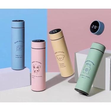 Imagem de Garrafa Térmica Café, Água C/Sensor De Temperatura Em Led Cores Sortidas (Azul)