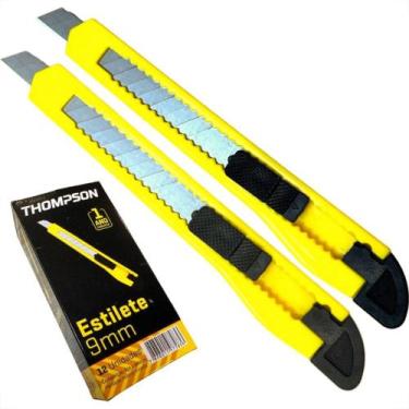 Imagem de Estilete Estreito Thompson 9Mm - Kit C/12 Pecas - MAC FER