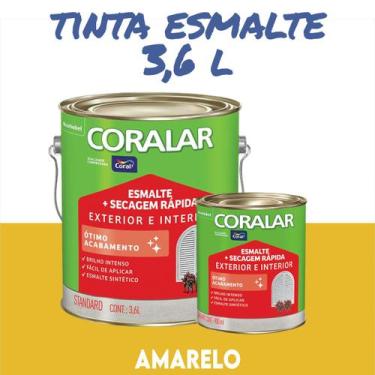 Imagem de Tinta Esmalte Sintético Coral Madeira e Metal 3,6 l e 900ml Coralar Ex