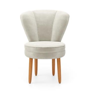 Imagem de Cadeira para Quarto Penteadeira Tecido Veludo Resistente - MOBLAN Deco