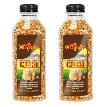 Imagem de Kit 2x Milho Para Pipoca Tipo Mushroom - 655g Pipoca Gourmet - Cianort