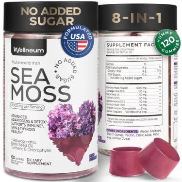 Imagem de Gomas Sea Moss Wellneum Multimineral 3000mg com Ashwagandha