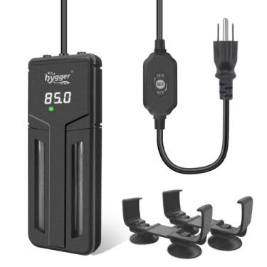 Imagem de Aquecedor de Aquário Hygger 500W/800W/1200W - Submersível para Tanques