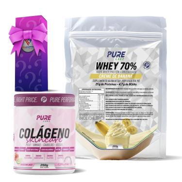 Imagem de Kit Colágeno Hibisco C/Limão + Whey Concentrado 70% Chocolate Alpino-Unissex