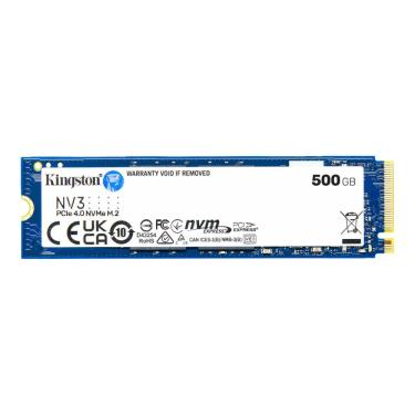 Imagem de SSD M.2 500GB Kingston NV3 SNV3S/500G - NVMe Gen 4 - Leitura 5000MB/s Gravação 3000MB/s