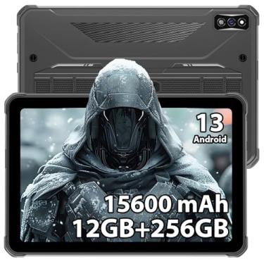 Imagem de Tablet HOTWAV R7, Android 13, 15.600mAh, 10,1 polegadas HD, Impermeável, 12 GB + 256 GB / TF de 2 TB, Câmera de 16 MP + 16 MP Octa Core/Daul SIM, 4G, IP68 e IP69K, GPS, OTG, Widevine L1