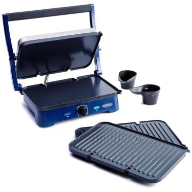 Imagem de Painéis de cerâmica antiaderente Sizzle, Griddle Deluxe, azul, BLUE DIAMOND COOKWARE CC002899 002, Azul