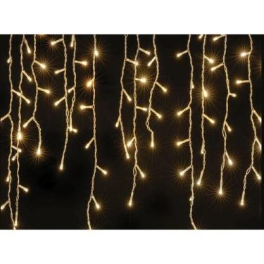 Imagem de Cascata 400 Leds Pisca 8 Funções Branco 10 Metros Natal - alfashop