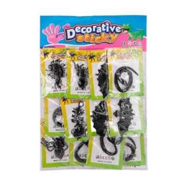Imagem de Insetos Gruda (12 unidades)  Diversão Pegajosa - Royal Toys
