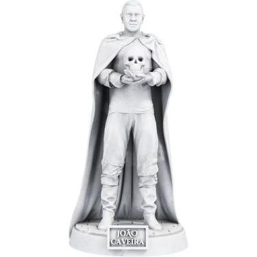 Imagem de Estátua Exu João Caveira Imagem Umbanda Candomblé (Cor Mármore)