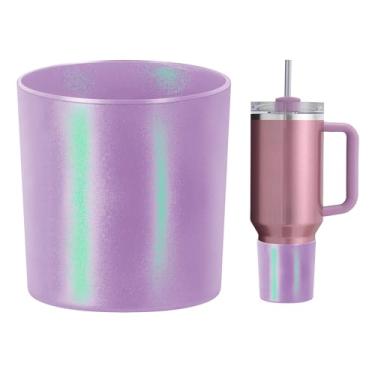 Imagem de WUQID Bota de silicone Chameleon Higher, compatível com Stanley Quencher H2.0 1,134 g 850,5 g 567 g e IceFlow Flip 850,5 g 567 g, reduz amassados garrafa de água capa antiderrapante