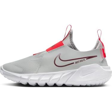 Imagem de Nike Tênis infantil Flex Runner 2 (criança grande), Cinza/Branco/Team Red, 4.5 Big Kid