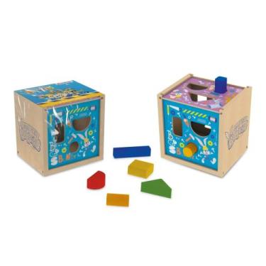 Imagem de Brinquedo Infantil Cubo Interativo Bugs Bunny 10 Peças Xalingo - 67921