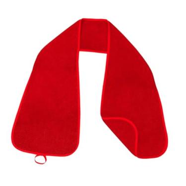 Imagem de Ｂｅｓｇａ Babador para adultos, cachecol para idosos, confortável, reutilizável, simples, protetor de roupas para idosos, para pais, Vermelho