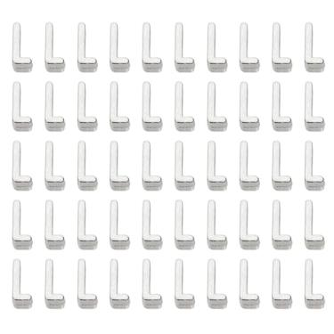 Imagem de Shapenty Liga de prata antiga metal alfabeto slide letra pingentes espaçadores contas para artesanato DIY pulseira colar pingente chaveiro fabricação de joias Natal Ação de graças casamento favores