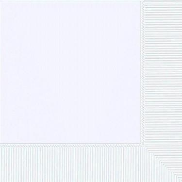 Imagem de Amscan Guardanapos sólidos para bebidas, artigos de festa branco congelado, 12,7 cm x 12,7 cm