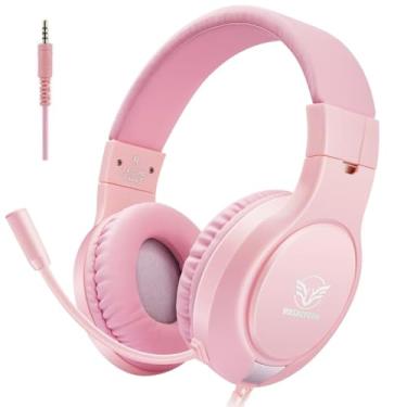 Imagem de Fone de ouvido para jogos H-10 para PS4, Xbox One, PC, PS5, Nintendo Switch, fone de ouvido com cancelamento de ruído estéreo com microfone para crianças e adultos, surround de graves, protetores