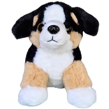 Imagem de Cachorro de Pelúcia Cachorrinho Filhote Sentado Dog - Fizzy, São berna