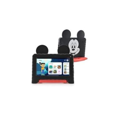 Imagem de Tablet Multilaser Mickey 4GB RAM 64GB 7 Pol NB413, BIVOLT, Preto/Verme