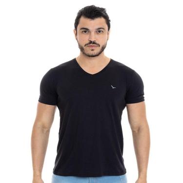 Imagem de Camiseta Masculina Gola V 100% Algodão Yacht Master 110001B-Masculino