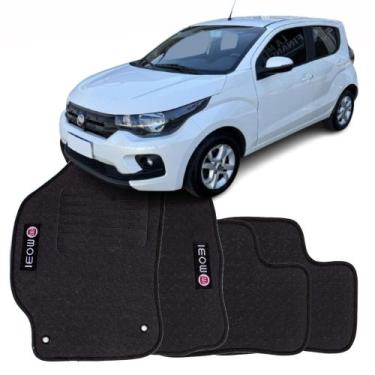 Imagem de Kit 4 Peças Tapete Antiderrapante Específico Fiat Mobi 2016 a 2023 - C